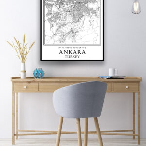 Ankara Şehir Haritası Poster