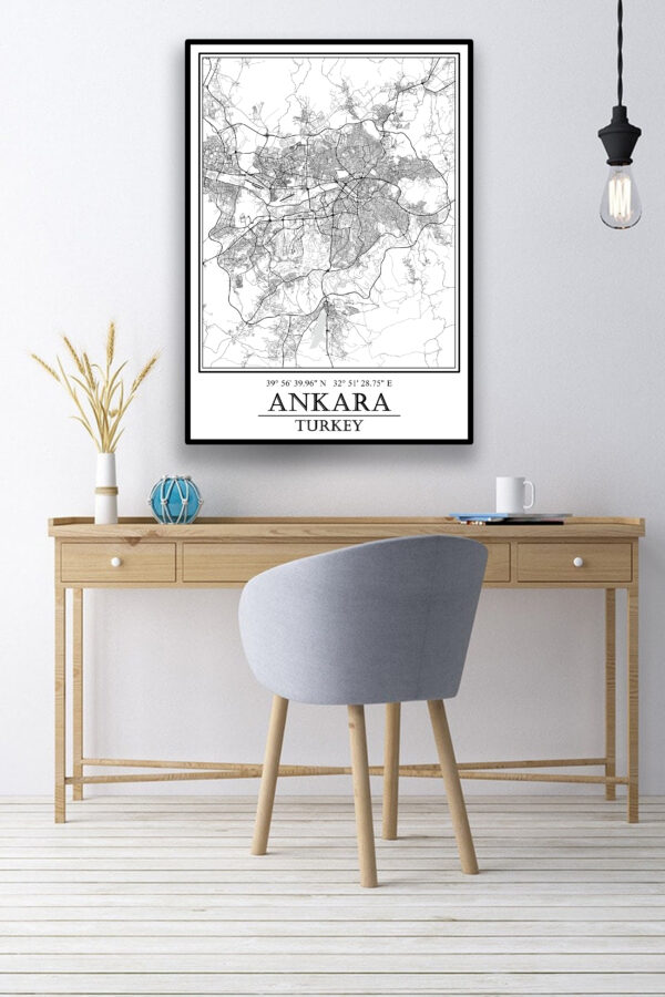 Ankara Şehir Haritası Poster