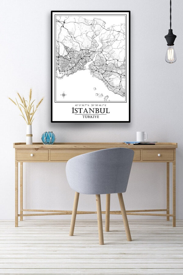 İstanbul Avrasya Şehir Haritası Poster